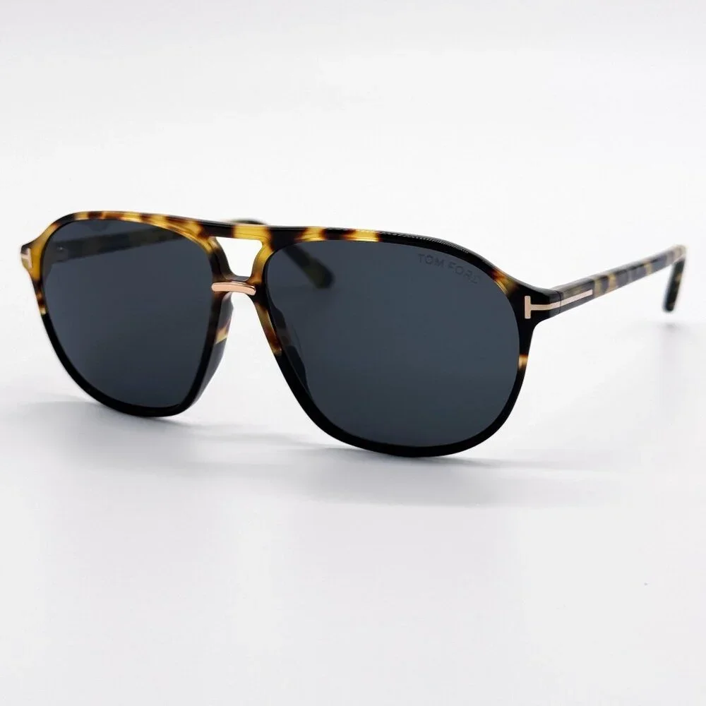 NEW TOM FORD SUNGLASSES BRUCE TF1026 05A HAVANA BLACK MEN EYEWEAR FT1026/S 05A